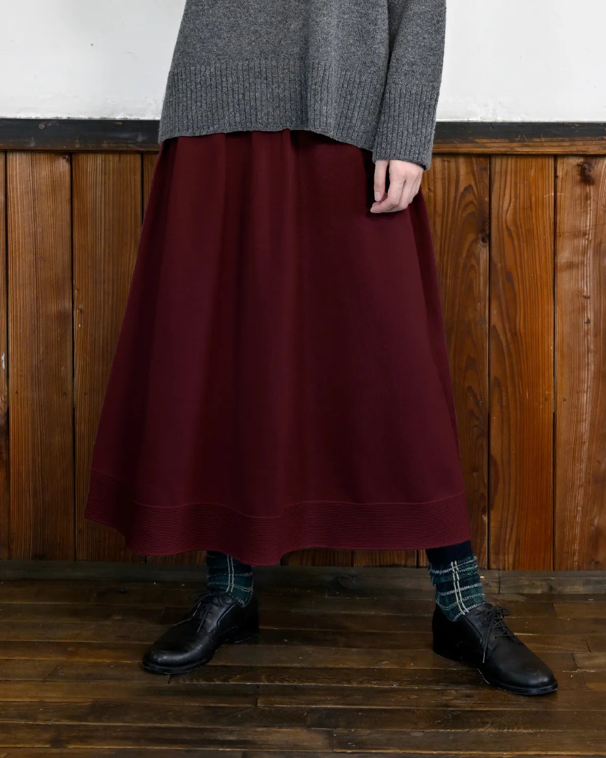 モデル身長：163cm#カラー_54 ボルドー