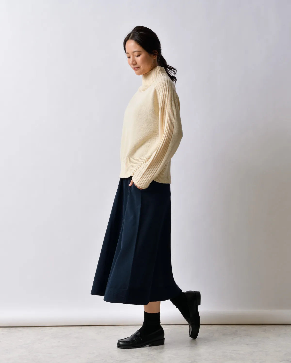 モデル身長：167cm#カラー_01 ダークネイビー