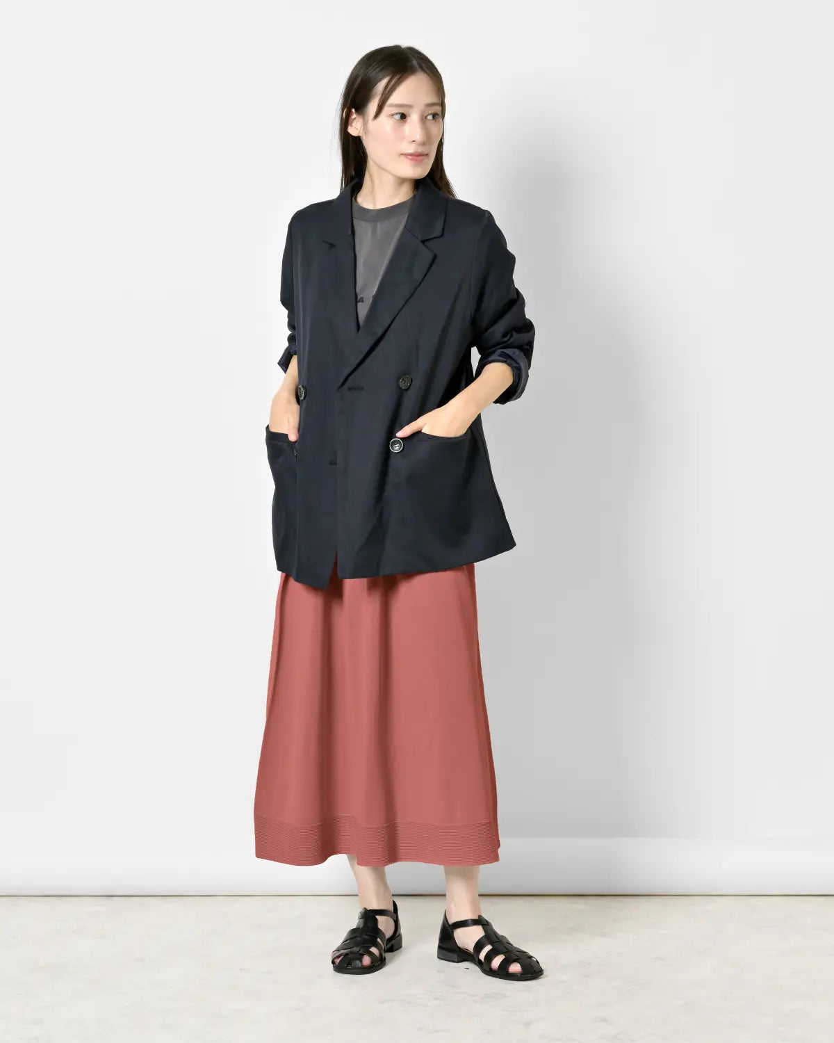モデル身長：163cm#カラー_53 アンティークピンク