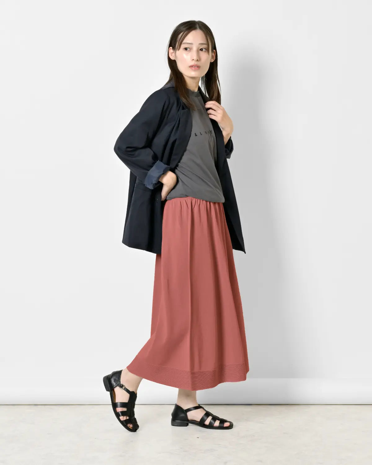 モデル身長：163cm#カラー_53 アンティークピンク
