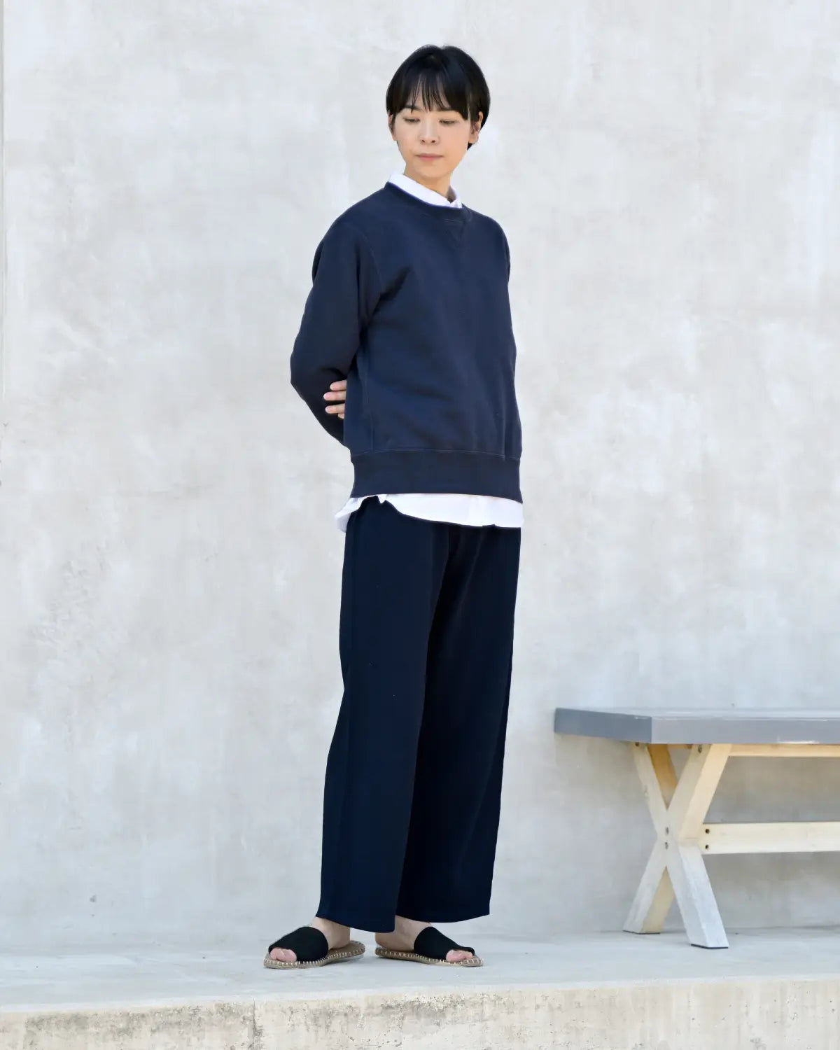 通常丈 モデル身長：169cm#カラー_01 ダークネイビー