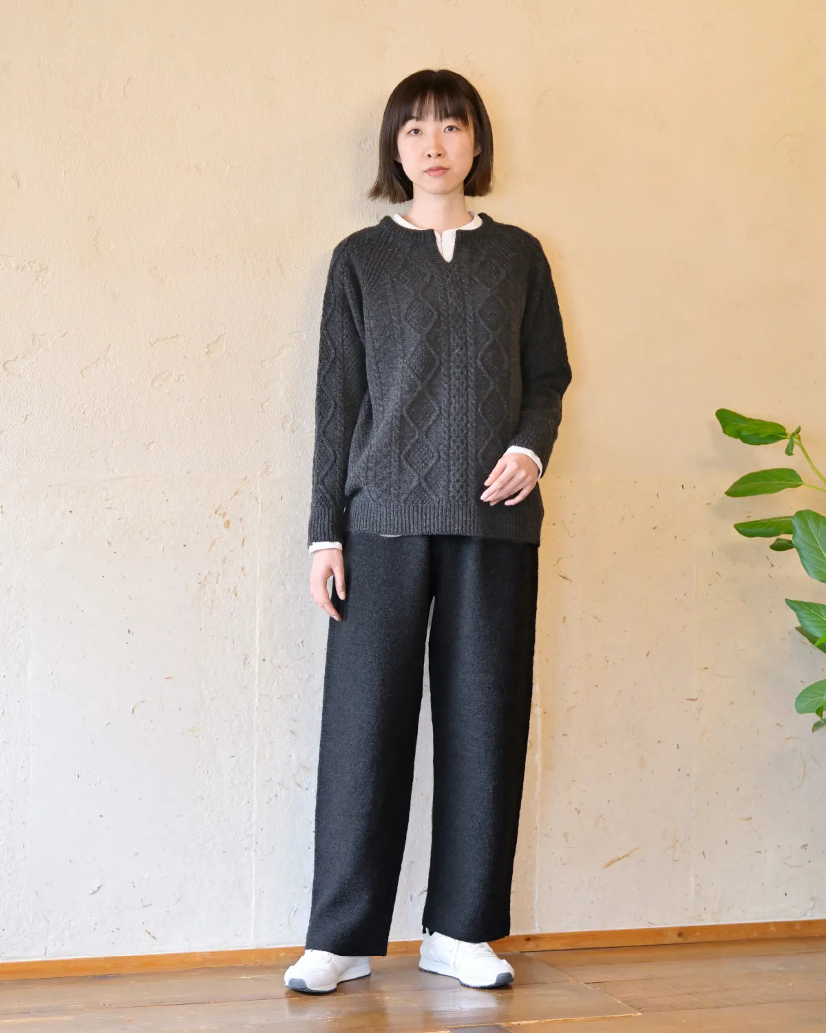 モデル身長：165cm#カラー_02 チャコール