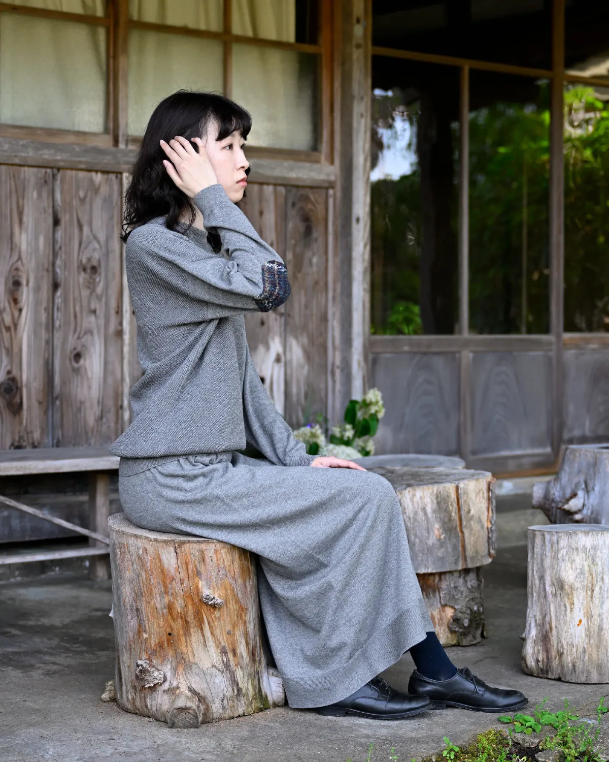 モデル身長：165cm#カラー_01 グレー